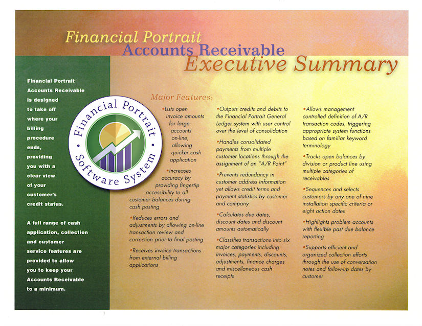 Financial Portrait Accounts Receivable Executive Summary